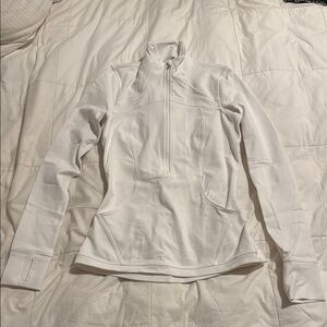 Lululemon Athletica White Sweatshirt Slim Fit